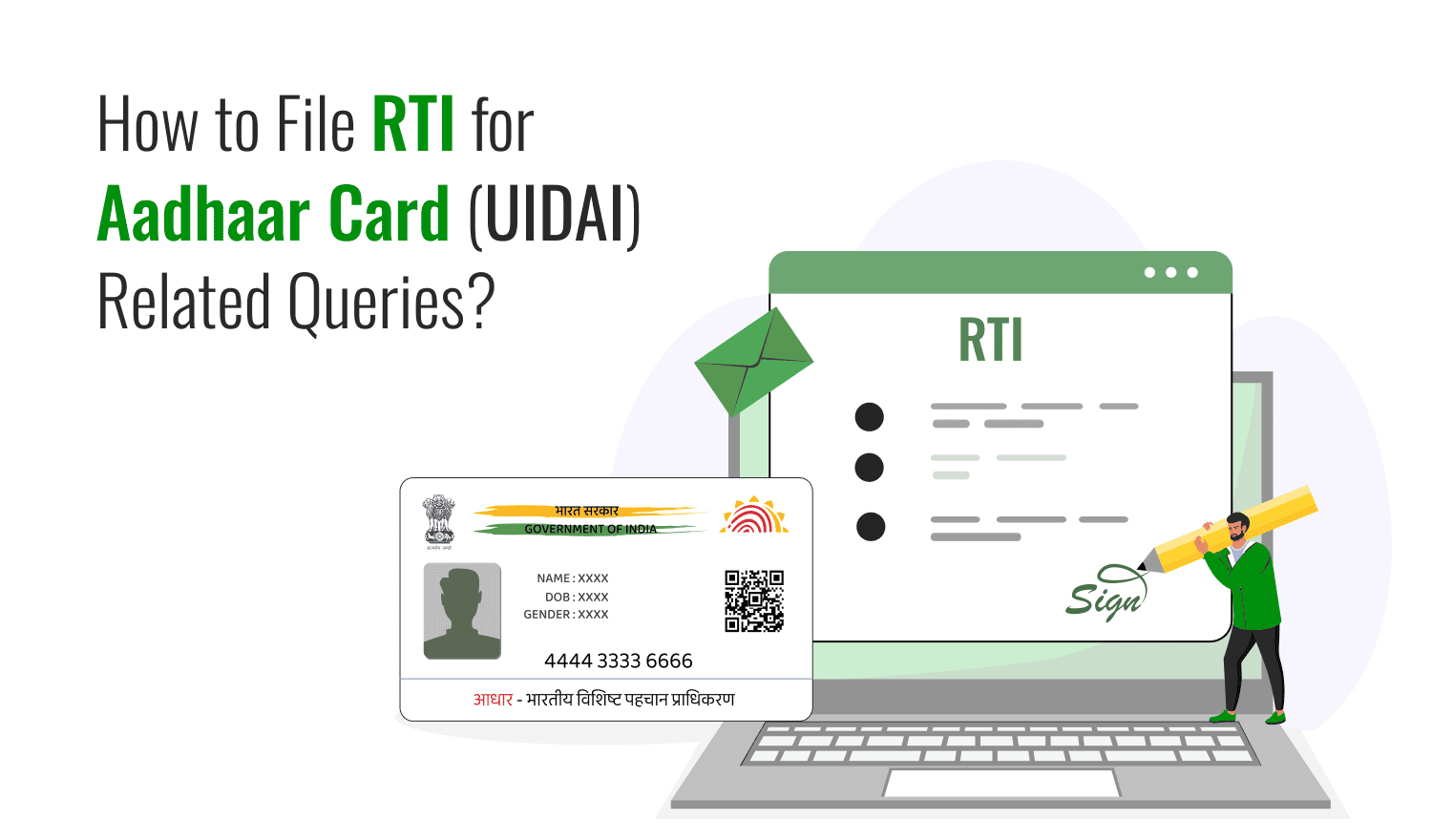 How to File RTI for Aadhaar card ( UIDAI) Related Queries?